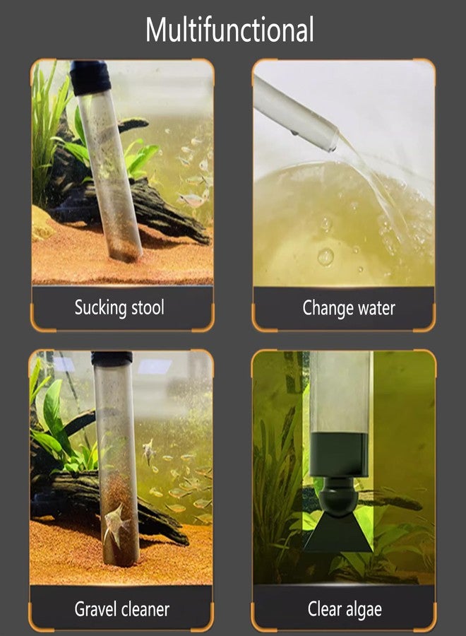 Carefree Fish منظف رمل وحصى أحواض السمك من كيرفري مع أنبوب بطول 6 أقدام، مغير مياه حوض السمك، طول قابل للتعديل، مصنوع من مادة ABS (لأحواض السمك من 5 إلى 20 جالونًا). - Image 5